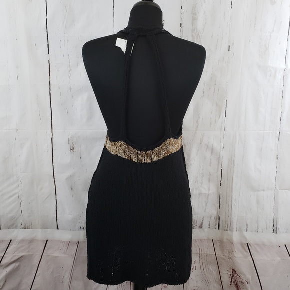 Free People Hold On Knit Tunic Blk Sz M - Picture 2 of 8